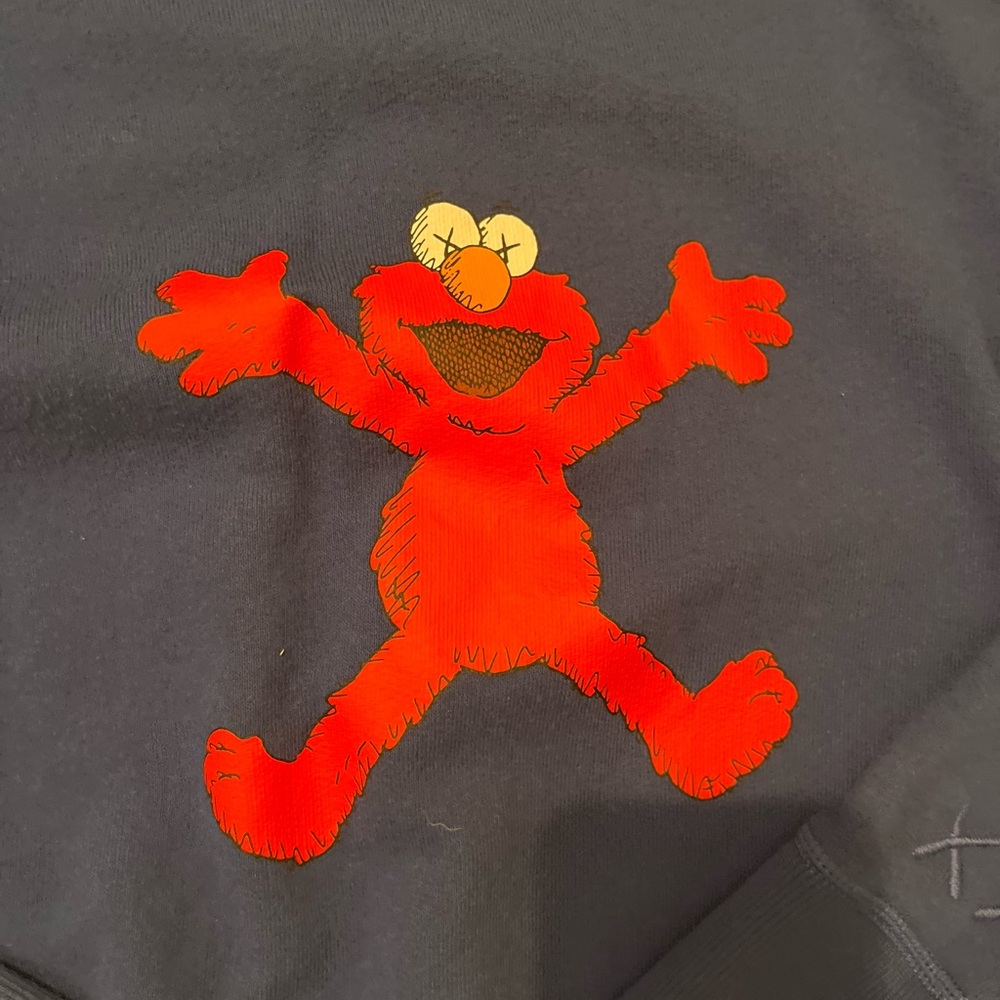 KAWS Sesame Street Elmo Black Sweatshirt